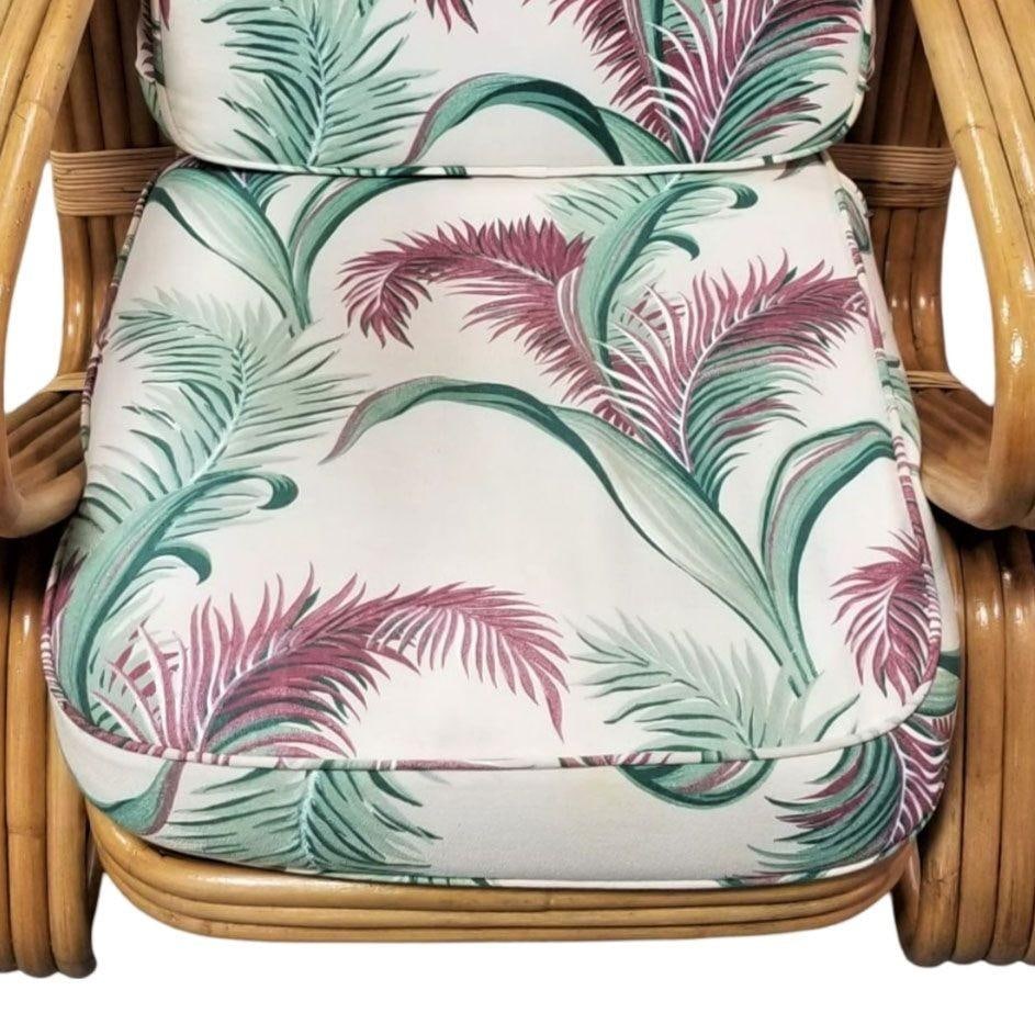 Restored 5-Strand 'Double Triangle' Lounge Chair W/ Floating Seat - 18