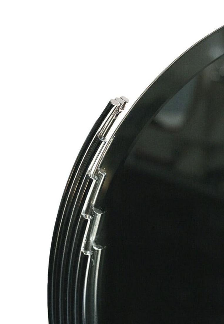 Art Deco Round Table Mirror in Chrome - 12