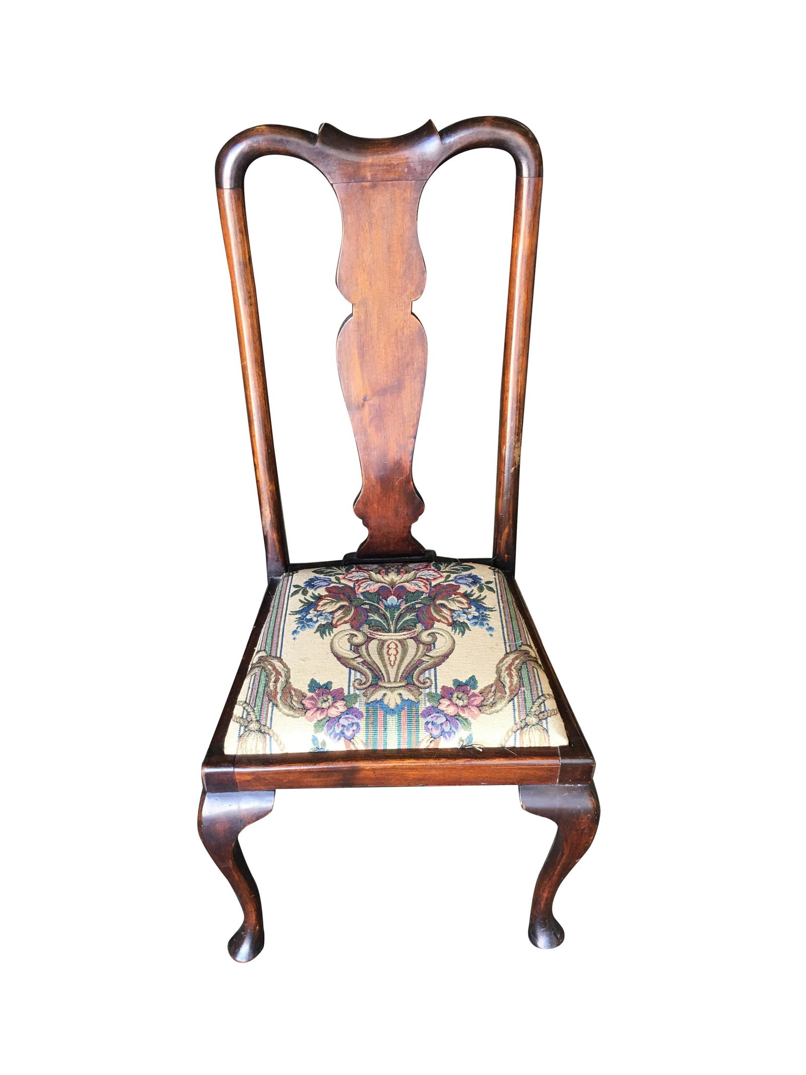 Pre-War Mahogany Art Deco Era Dining Room Chair Set of Four - 17