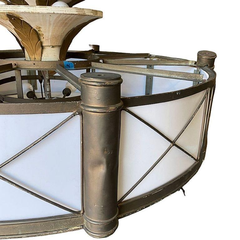 Grand Hollywood Theater 32 Light Chandelier with Palm Motif - 6