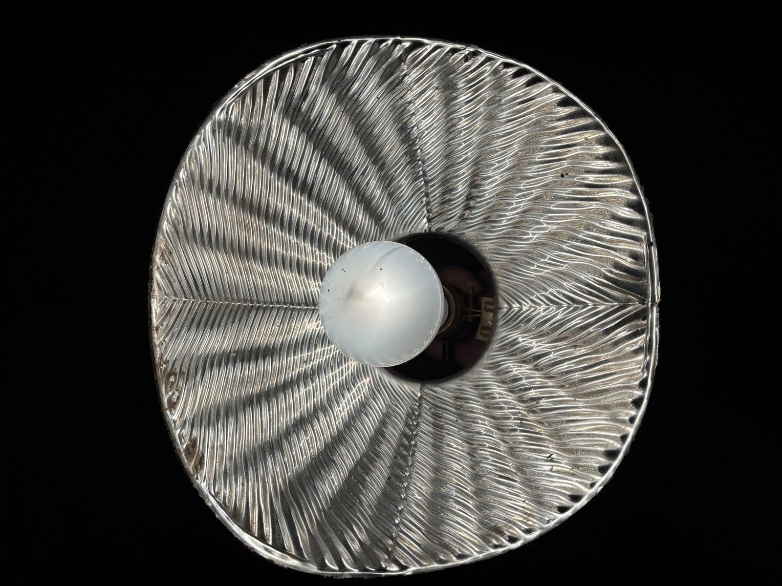 1930's Green Mercury Glass Industrial Pendant Light - 8 Available! - 13