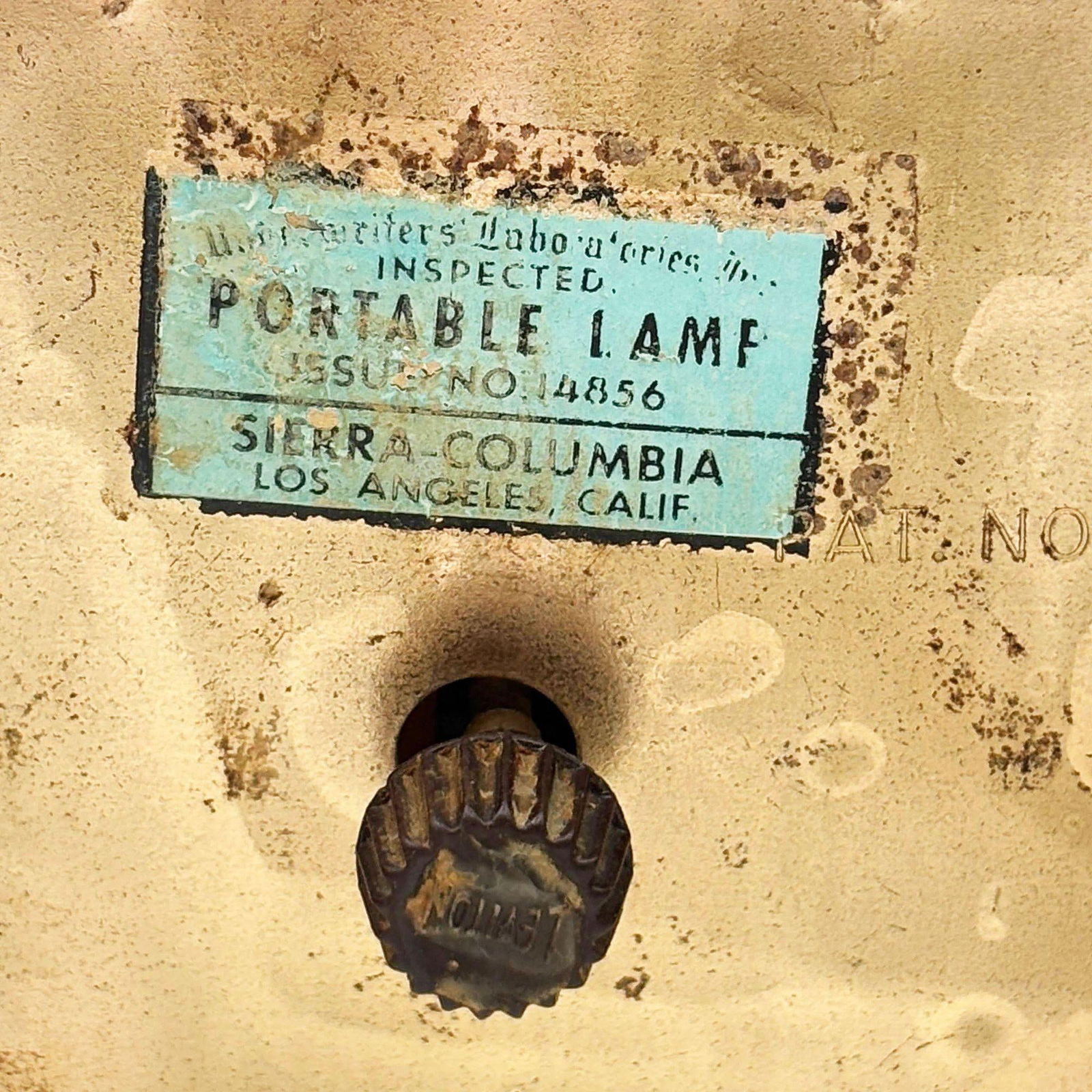 Mid-century Regancy Brass & Ceramic TV Lamp & Planter by Sierra Columbia - 17