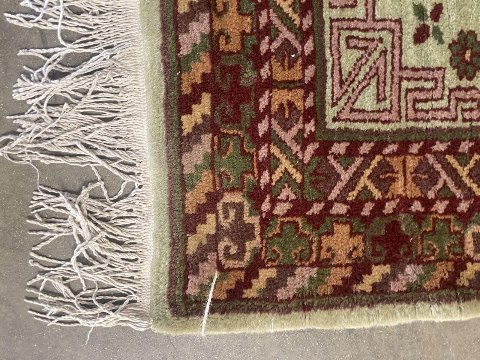 Post War Persian Style Runner Hand Loom 1950s Rug Runner - 19