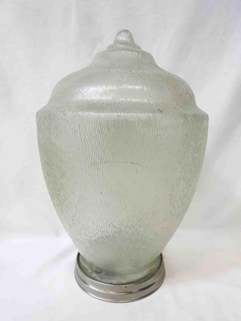 Tall Art Deco Acorn Ceiling Polycarbonate Globe Pendant - 2