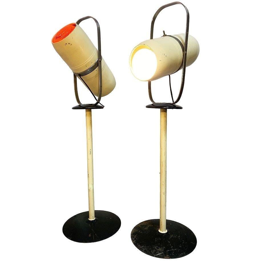 Pair of 1940's Westinghouse Mid-Century Self Tanning Lamp - 18