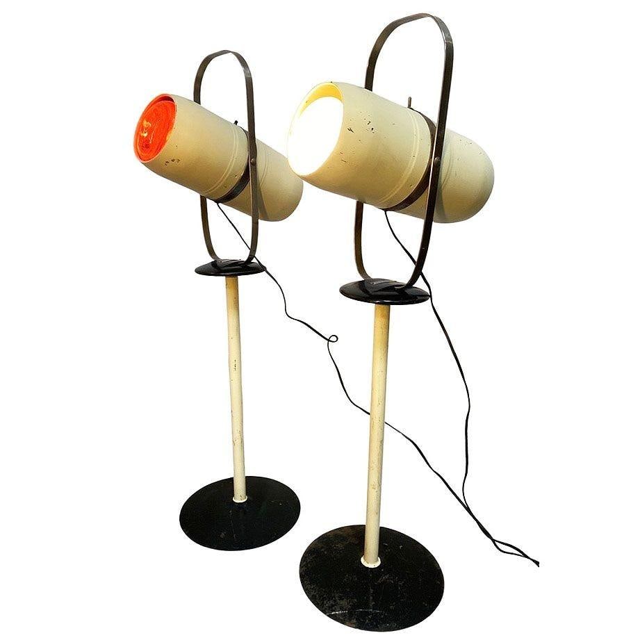 Pair of 1940's Westinghouse Mid-Century Self Tanning Lamp - 2