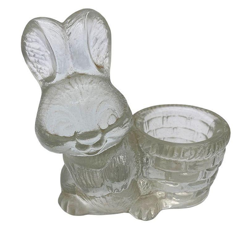 Set of 11 Rare Modernist Glass & Lucite Bunny Rabbit Figural Collection - 18
