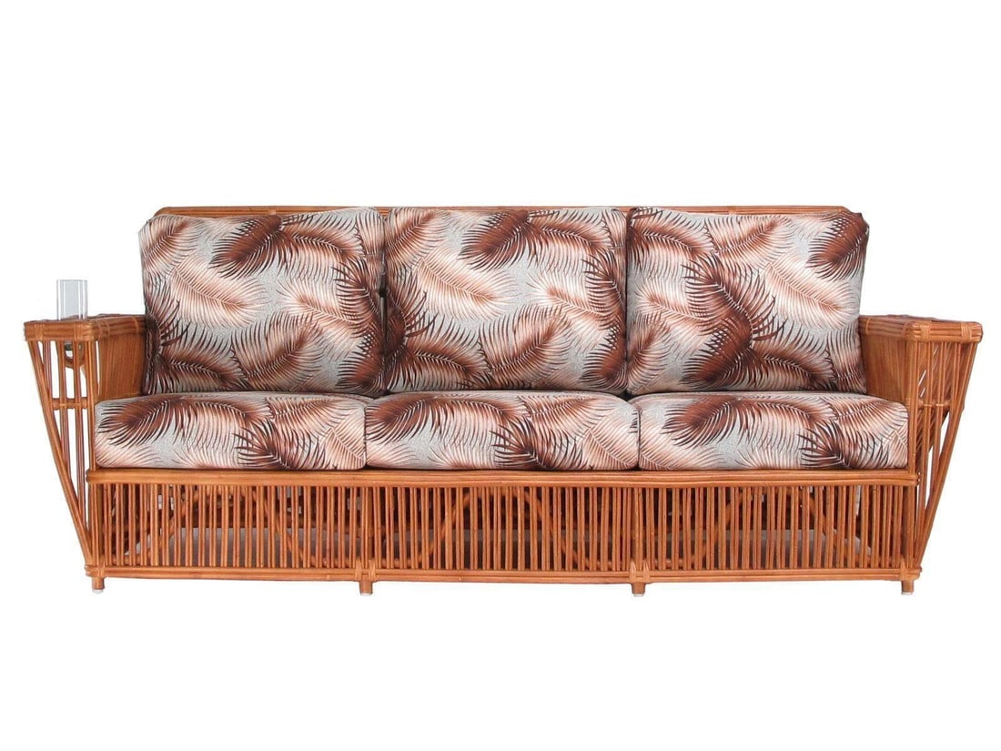 Presidents Stick Reed Rattan Nantucket 3 Seat Sofa - 17