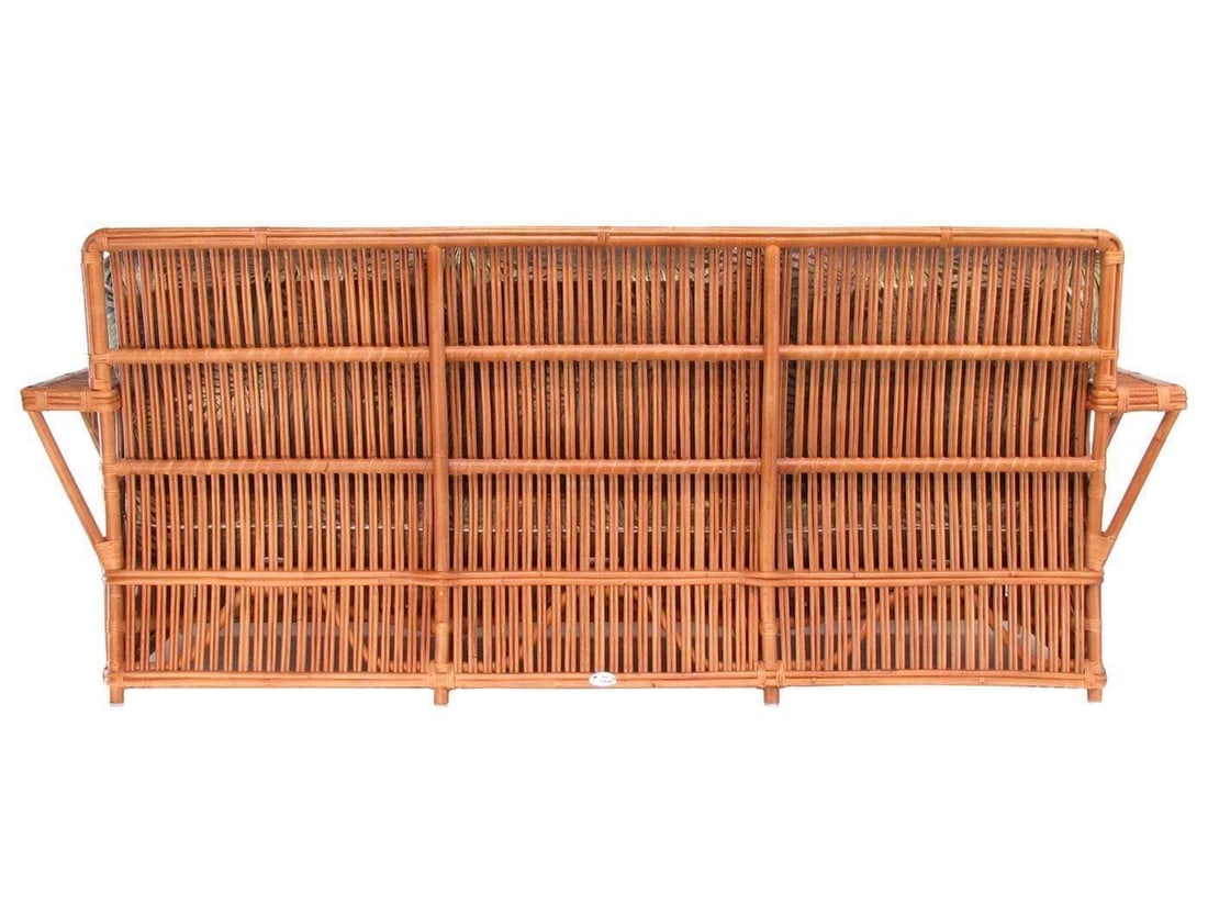 Presidents Stick Reed Rattan Nantucket 3 Seat Sofa - 19