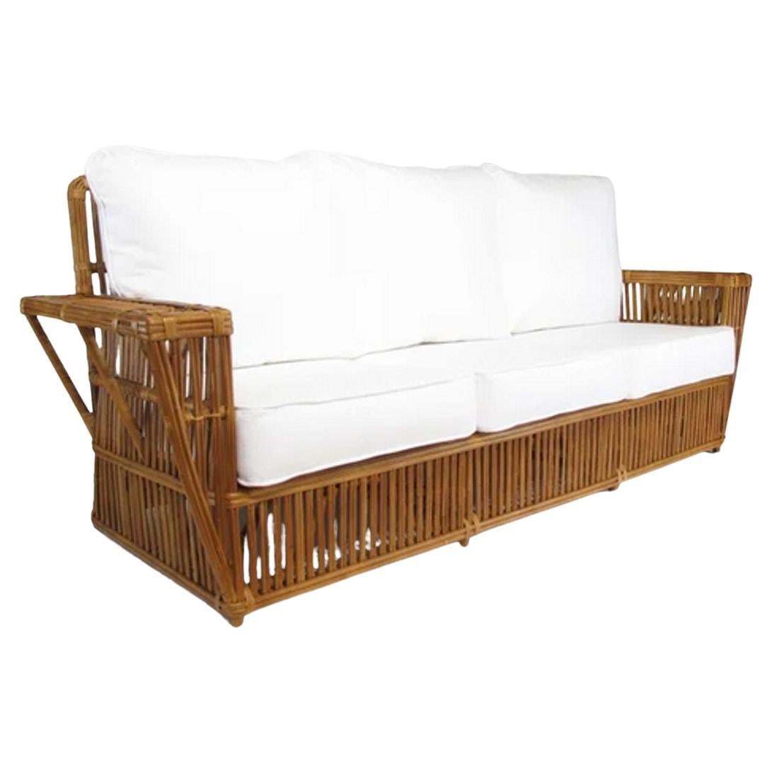 Presidents Stick Reed Rattan Nantucket 3 Seat Sofa - 7