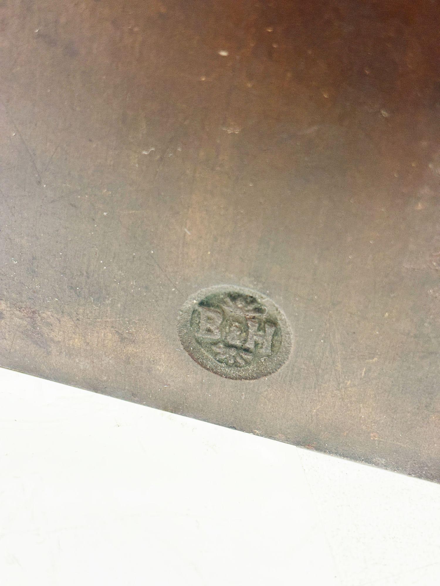 Solid Brass Bookends Bust Of Henry W. Longfellow by "B & H" Bradley and Hubbard - 18