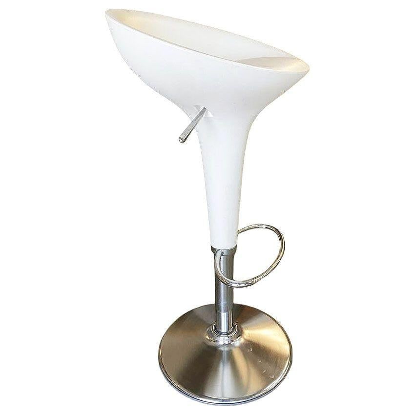 Philippe Starck Style White Modernist Stool and Table Set - 10