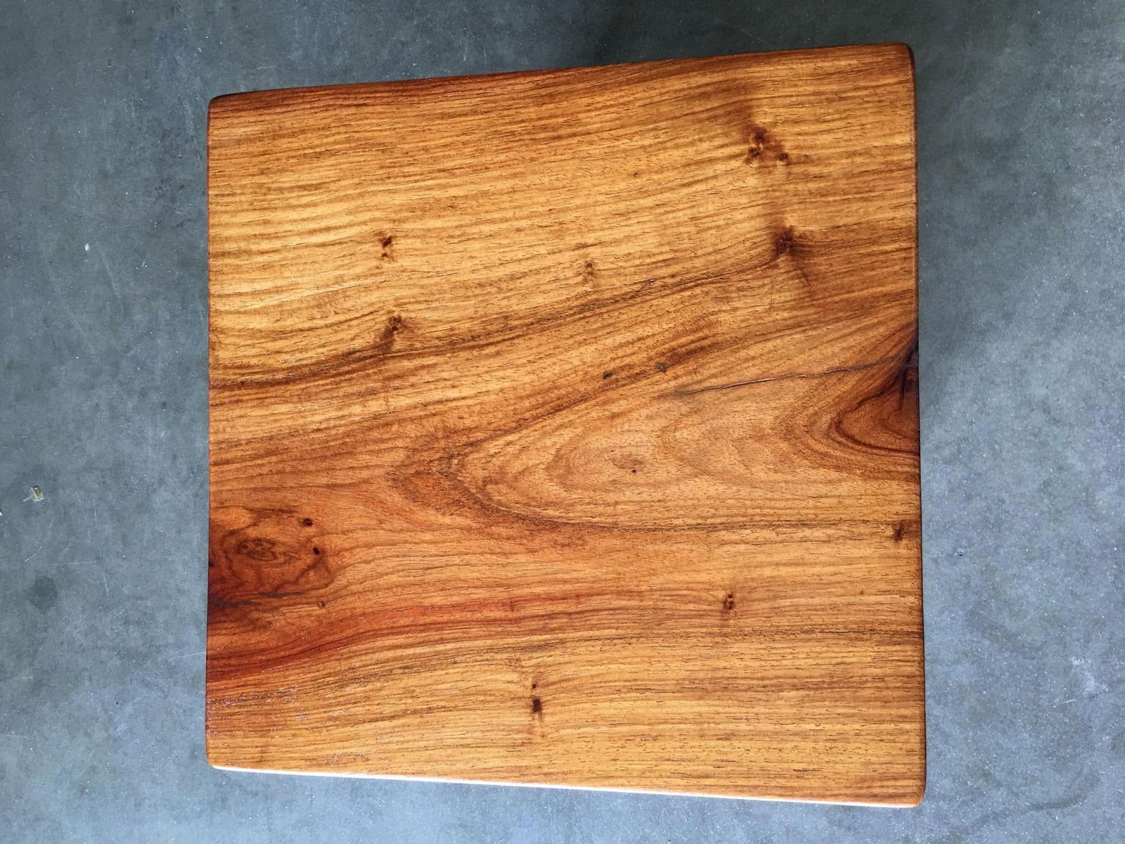 Restored Rattan Square Side Drink Table - 12