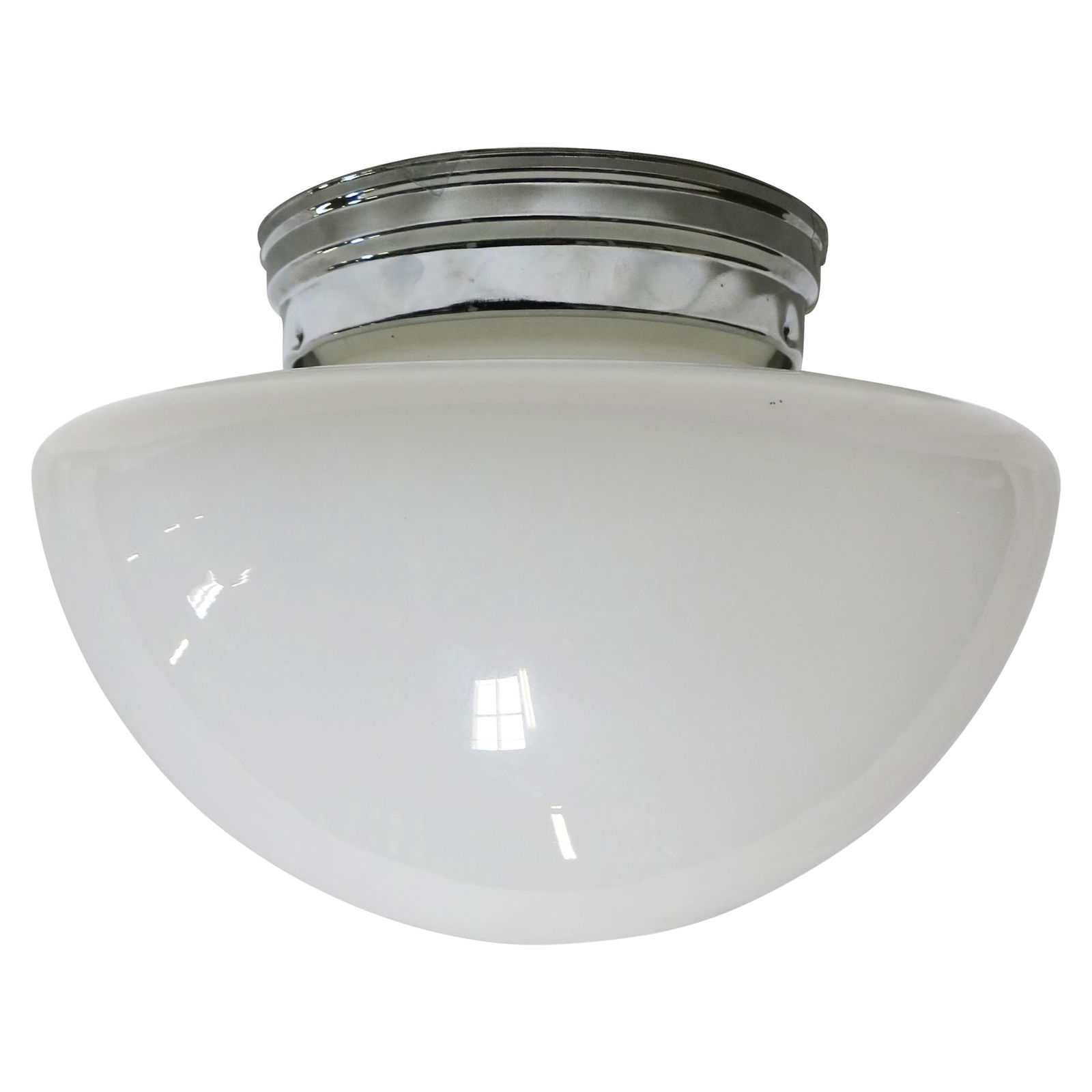 Short Schoolhouse Mushroom-Shape Ceiling Glass Globe Pendant: Title: Short Schoolhouse Mushroom-Shape Ceiling Glass Globe Pendant Description: Once used everywhere from classrooms, libraries and courthouses alike, schoolhouse globes offered a practical and