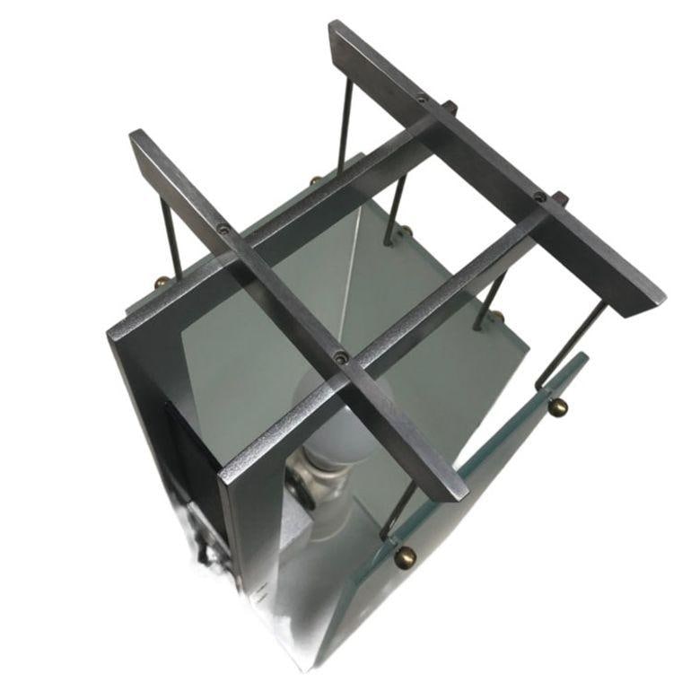 George Kovacs Architectural Aluminum Table Lamp - Pair - 5