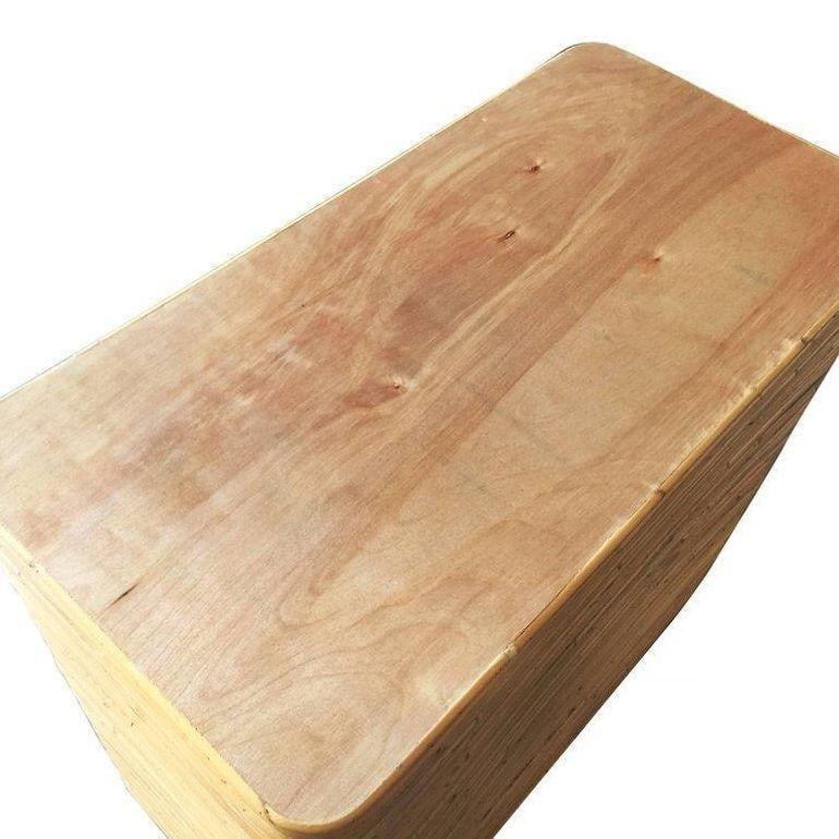 Restored Stacked Stcik Reed Rattan Lowboy Dresser With Mahogany Top - 4