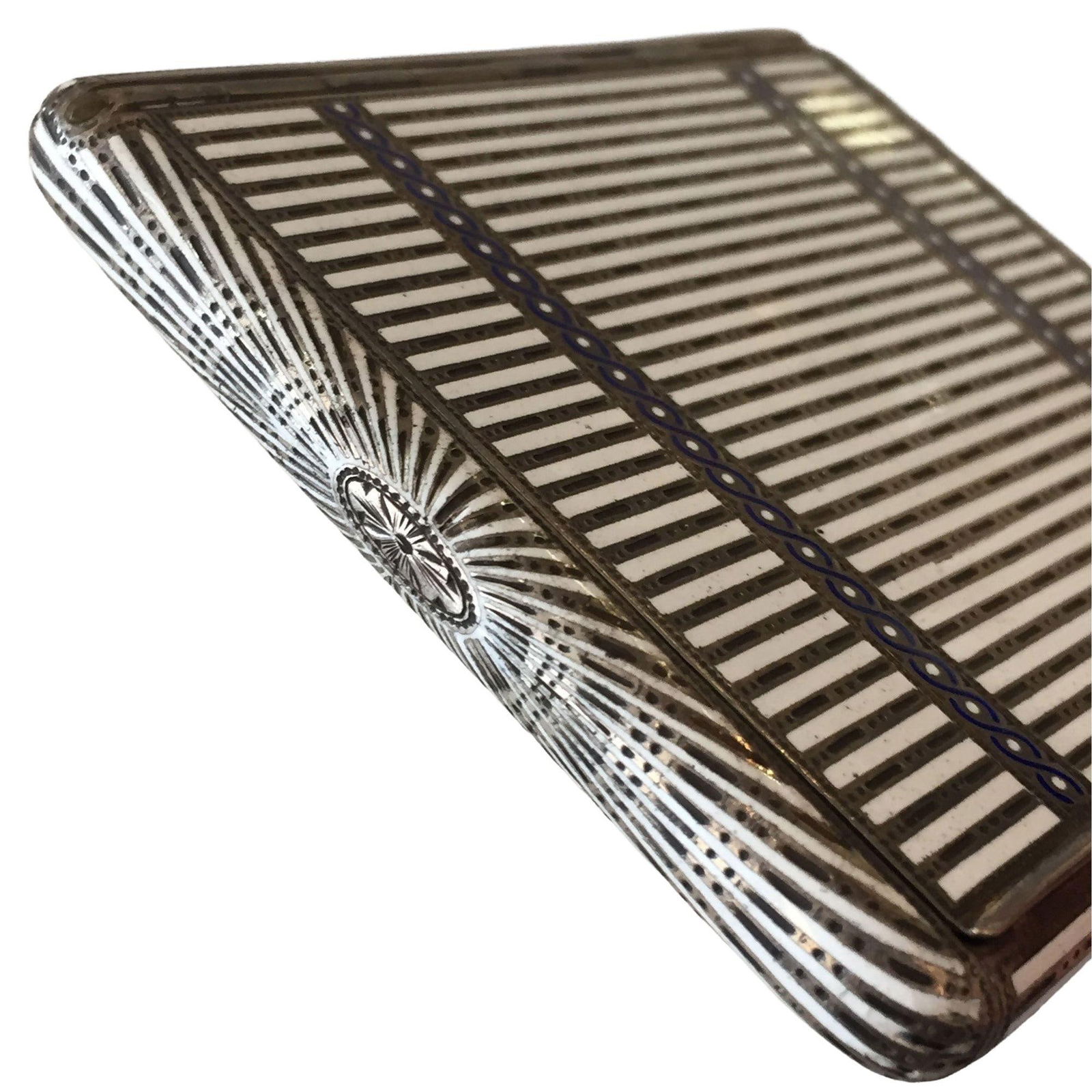 Art Deco Sterling Silver Compact Case by Aage Hjalmer Steenberg, Denmark, 1934 - 11