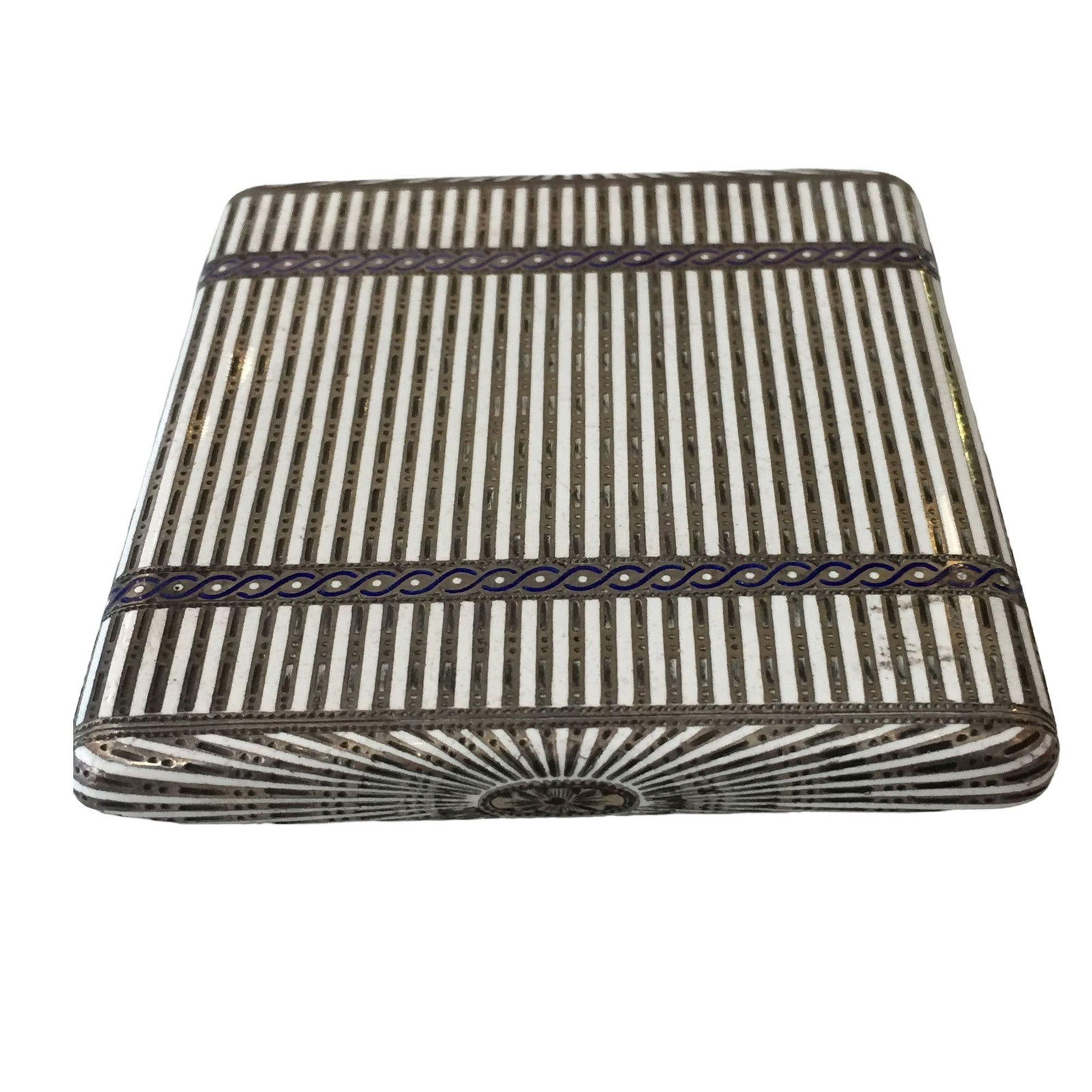 Art Deco Sterling Silver Compact Case by Aage Hjalmer Steenberg, Denmark, 1934 - 18