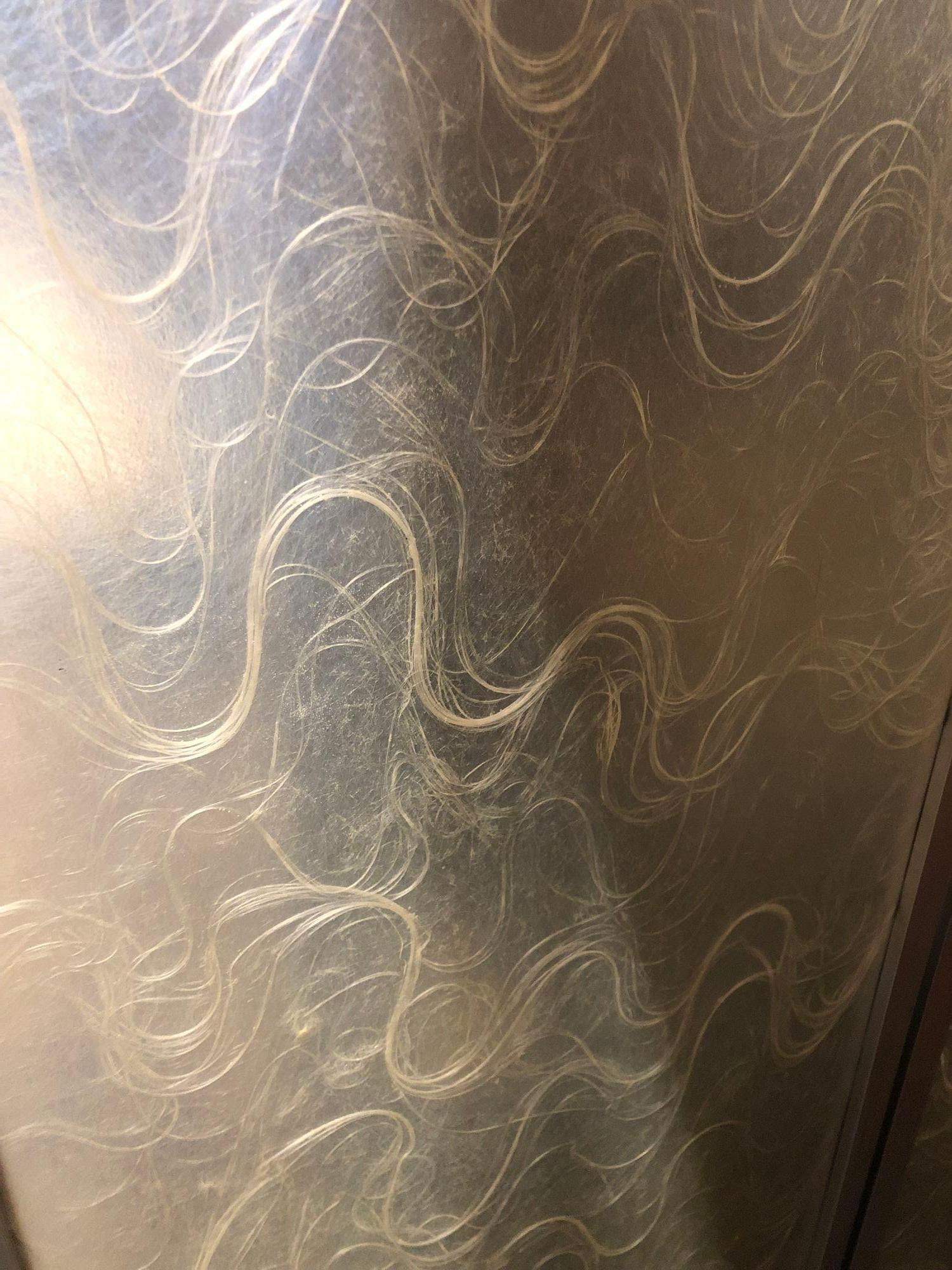 Modernist Brushed Aluminum & Spun Fiberglass Folding Screen - 16