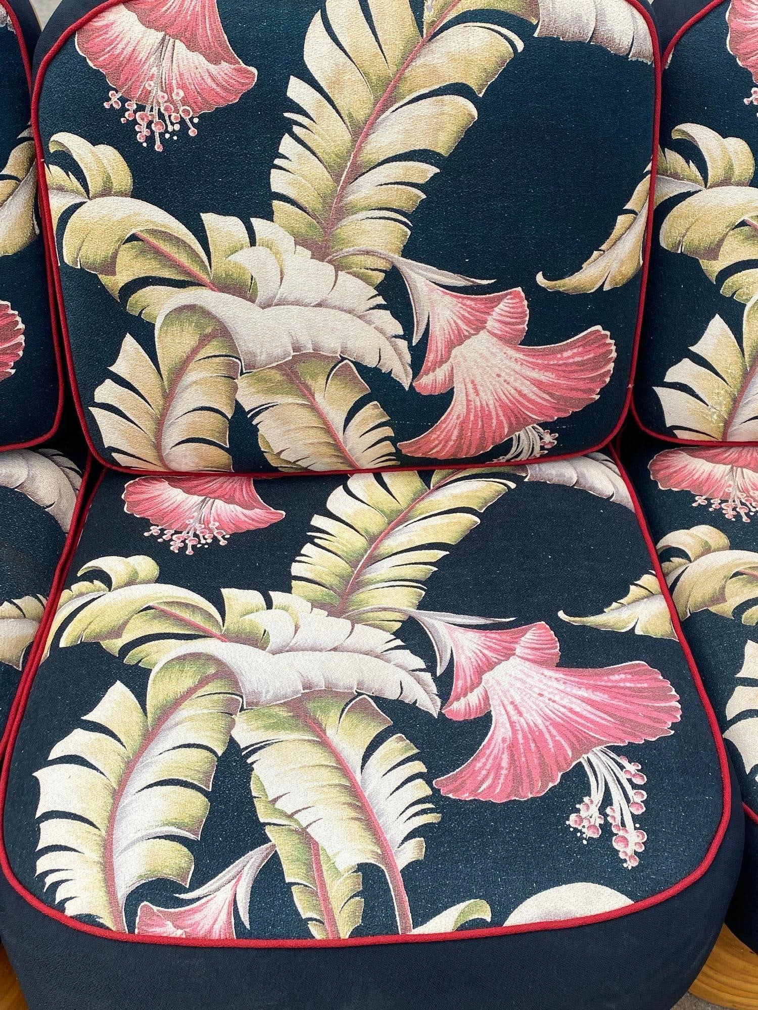 Restored 6 strand, Paul Frankl Style Sofa, Table & Chair Set - 13