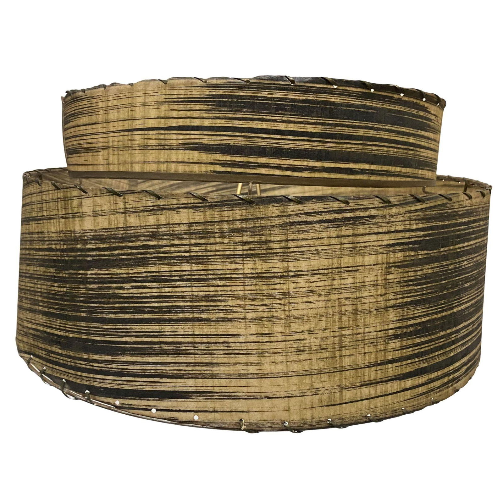 Mid Century Googie Table Lamp W/ Spun Fiberglass Shade - 16