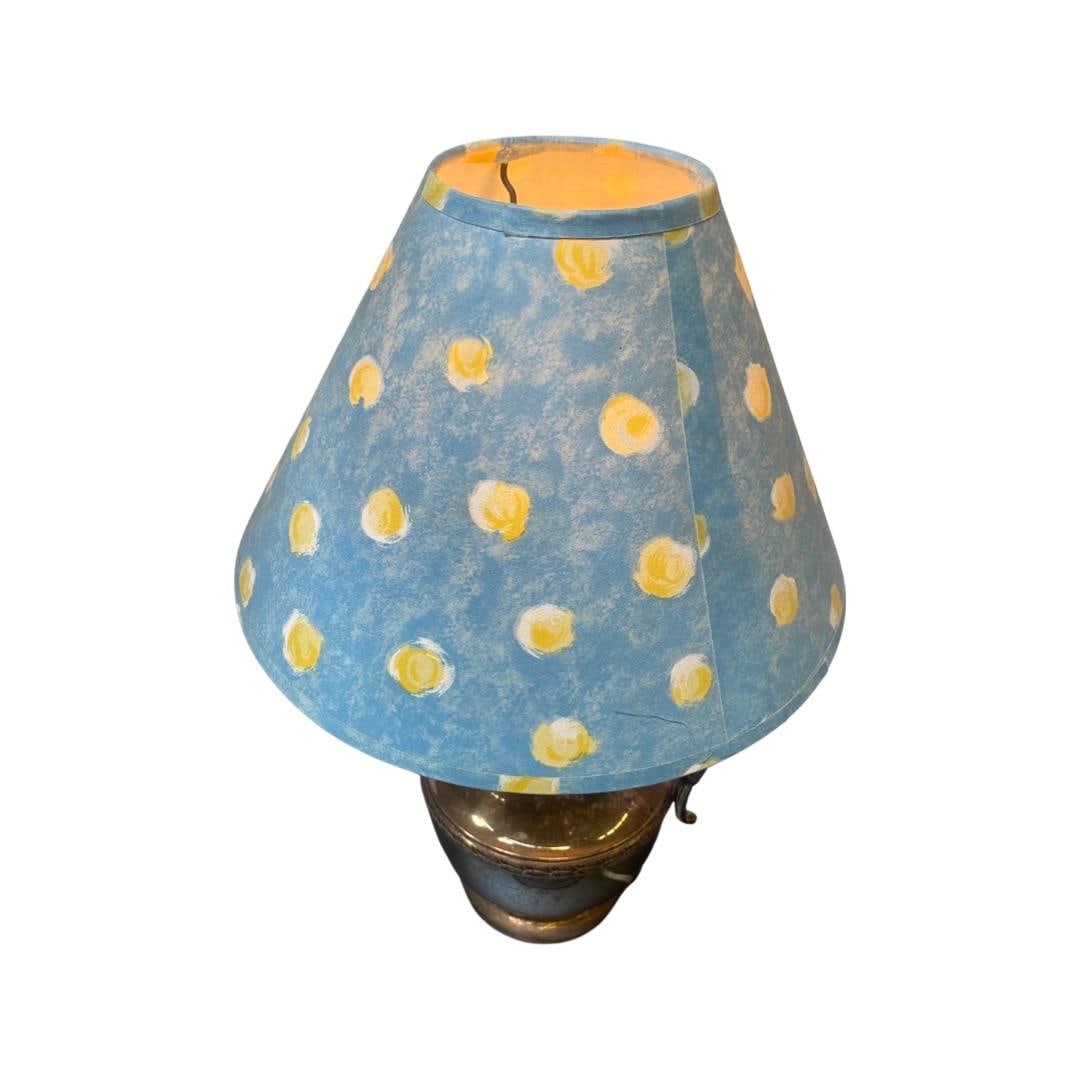 Antique Art & Crafts Silver-Plated Vintage Teapot Lamp - 5