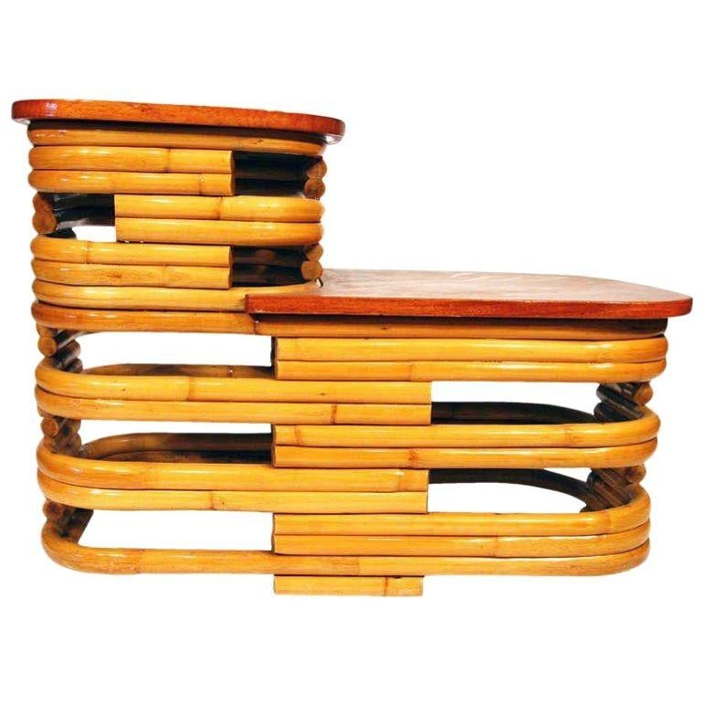 Restored Six-Strand Square Stacked Rattan Lounge Sofa Living room Set - 16