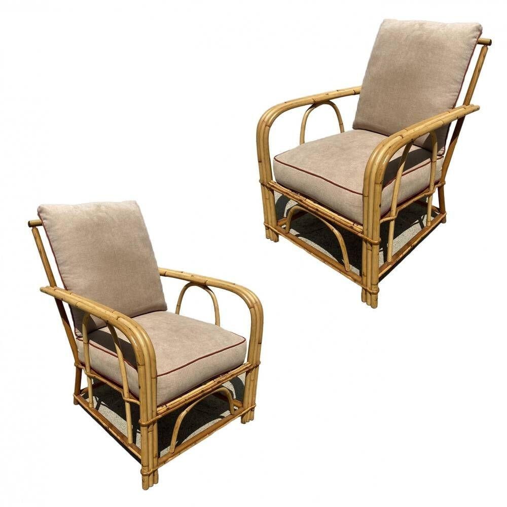 Restored "1949er" Rattan Sofa & Lounge Set by Heywood Wakefield - 19