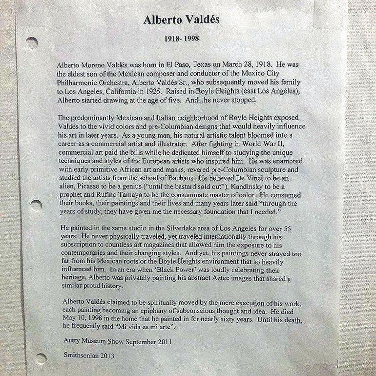 Alberto Valdés Abstract Figurative Portrait Canvas Board Print, Framed - 5