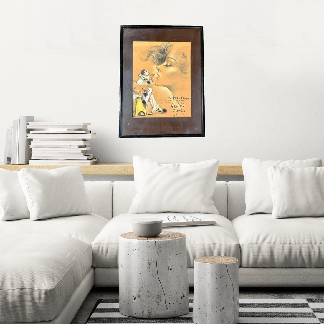 1934 Female Portrait Pastel on Paper by Henry Clive - 6