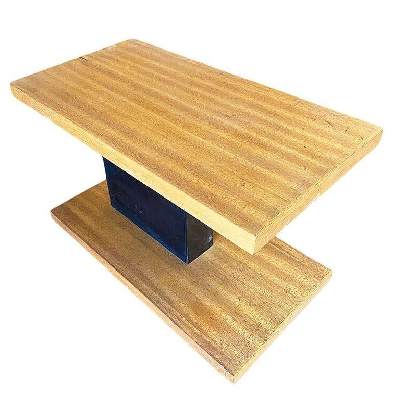 Two Tone, Two Tier Mid-Century Modernist Walnut Side Table - 8