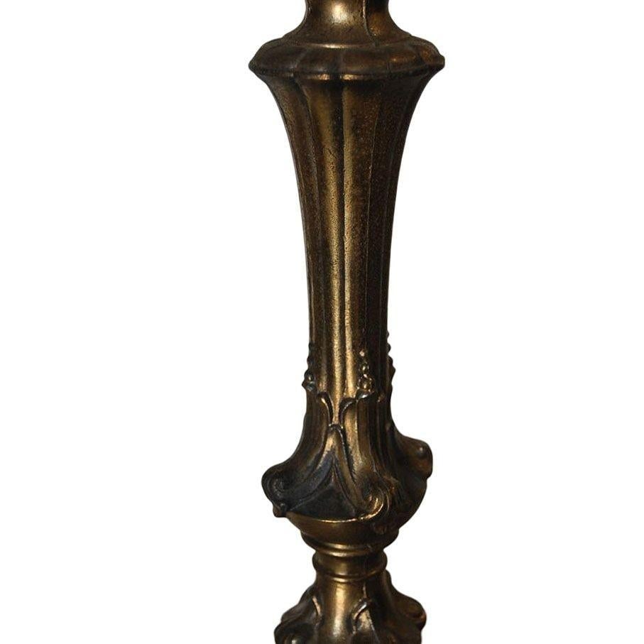 Hollywood Regency Smoked Bubble Glass Table Lamps Inner Glowing Accent Light - 10