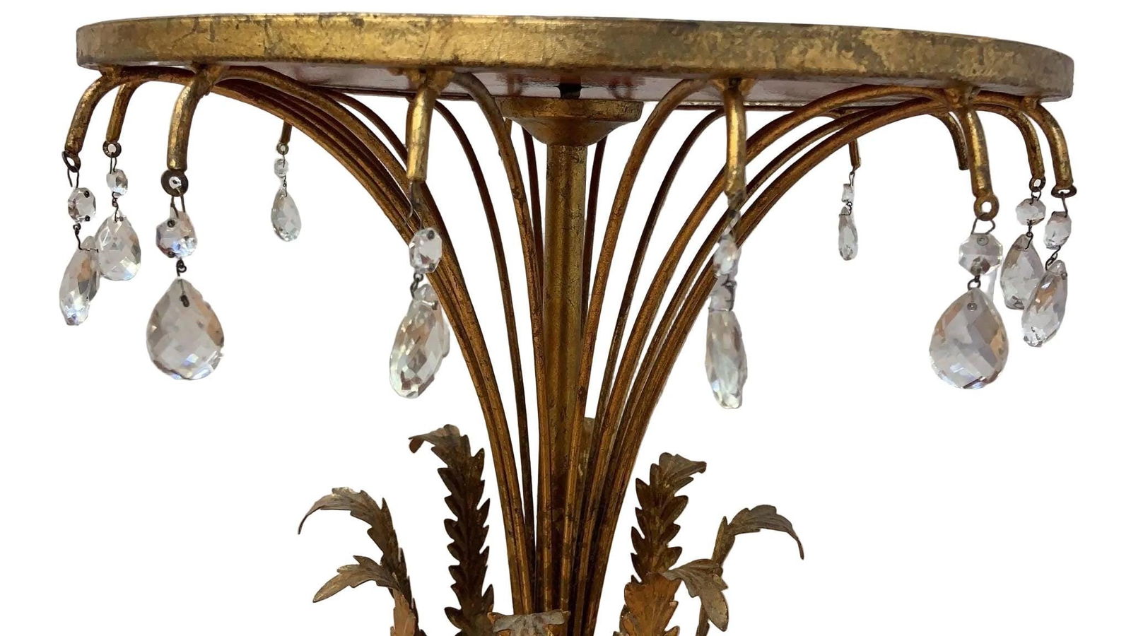 MCM Italian Side Table with Mirrored Top - 4