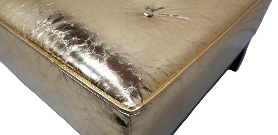 Hollywood Regency Christian Liaigre Style Ottoman Newly Upholstered - Pair - 7