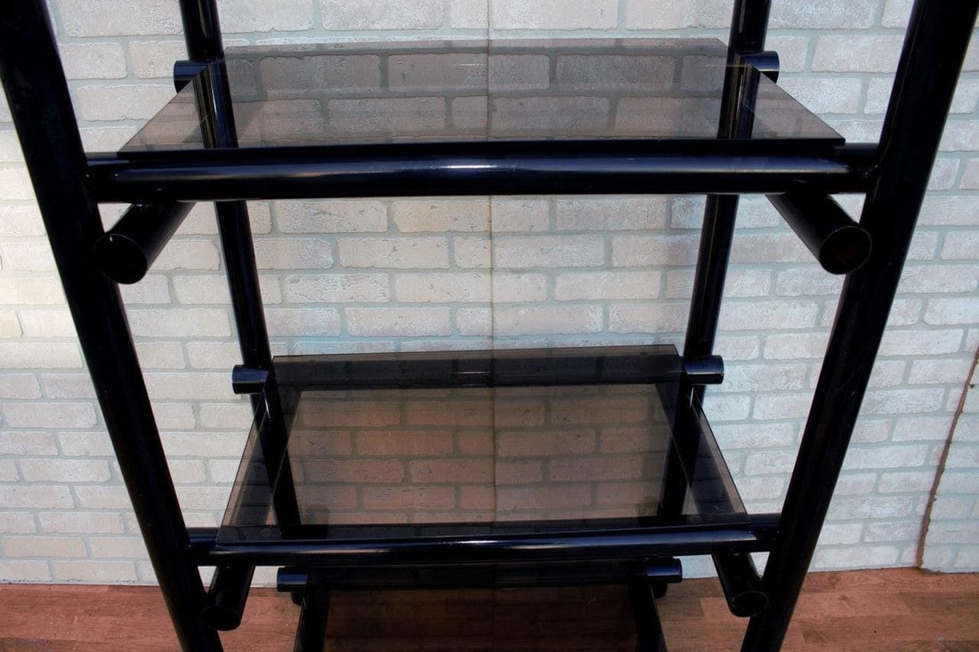 Vintage Modernist Shelving Units/Etagere - Pair - 6