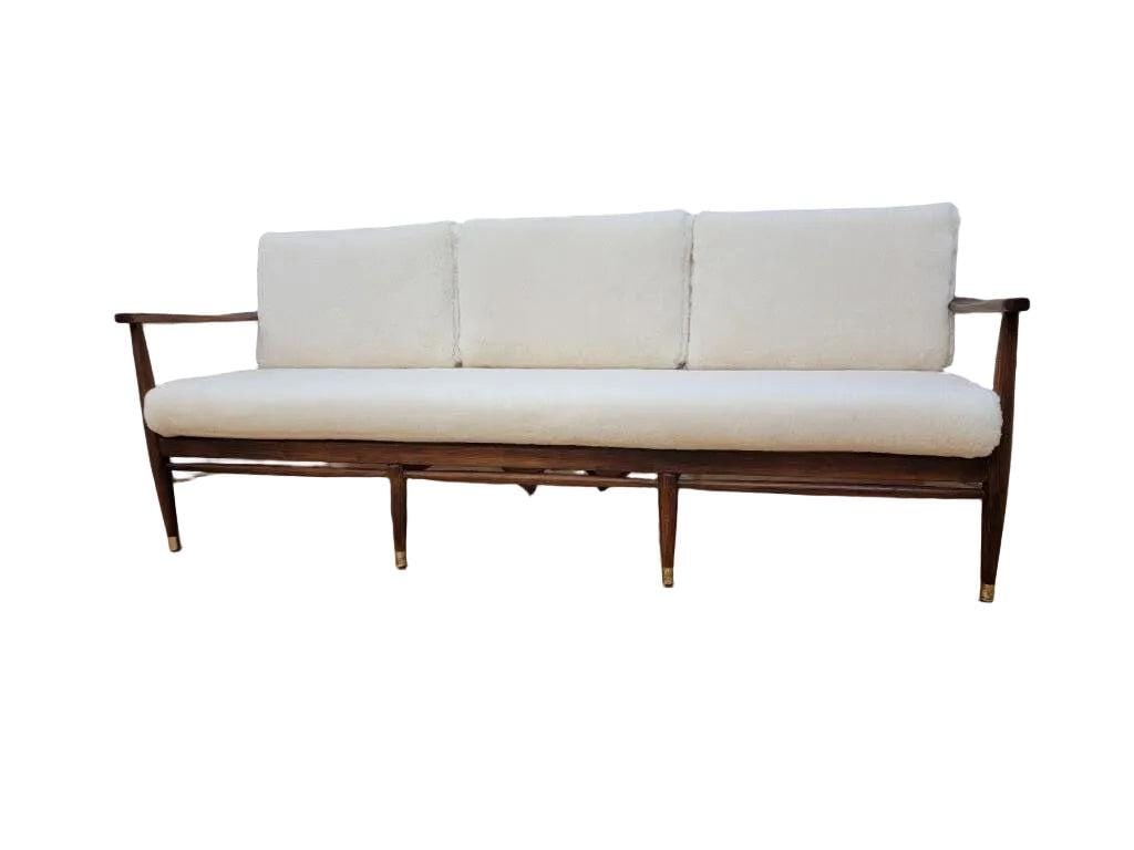 Danish Modern Sofa by Ib Kofod-Larsen Newly Reupholstered (1 of 7)