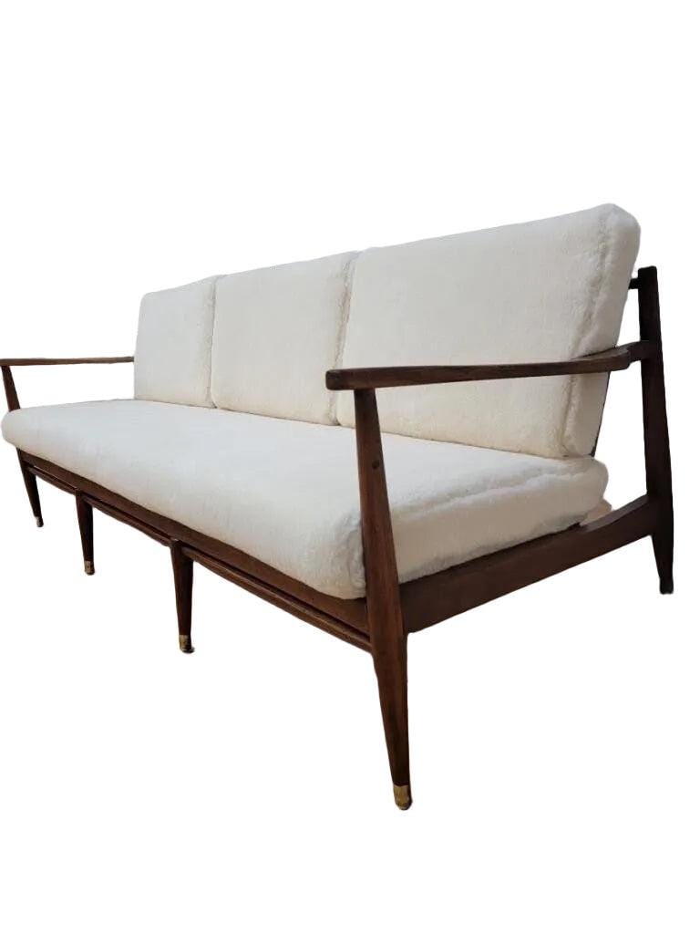 Danish Modern Sofa by Ib Kofod-Larsen Newly Reupholstered - 5