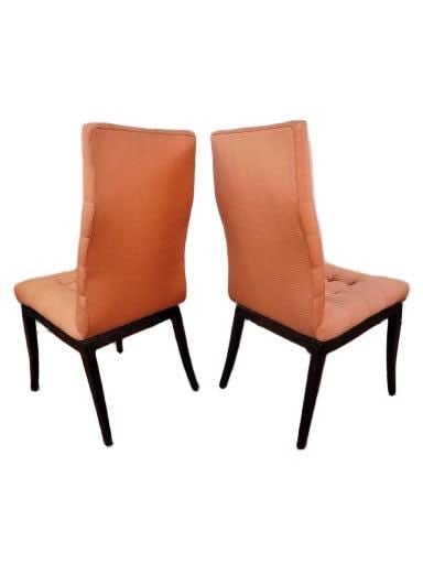 MCM High Back Button Tufted Dining Chairs by Directional - 12 - 3