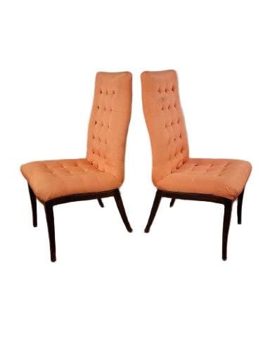 MCM High Back Button Tufted Dining Chairs by Directional - 12 - 4