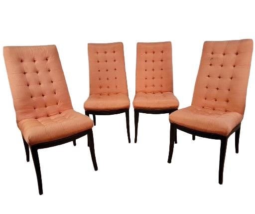 MCM High Back Button Tufted Dining Chairs by Directional - 12 - 8