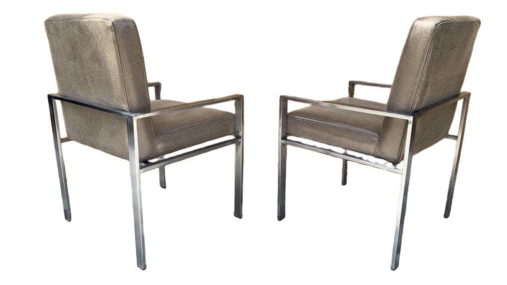 MCM Harvey Probber Style Chairs Newly Reupholstered- Pair - 2