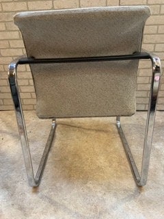 Mid Century Modern Herman Miller Glass Dining Table and 4 Chairs Newly Upholstered - 10