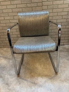 Mid Century Modern Herman Miller Glass Dining Table and 4 Chairs Newly Upholstered - 7