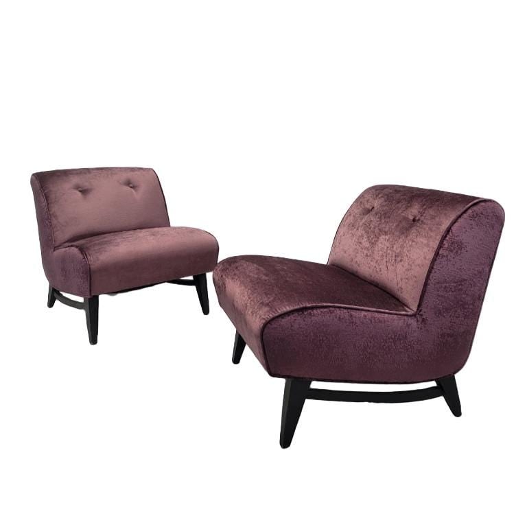 MCM Slipper Chairs Newly Reupholstered - Pair - 6