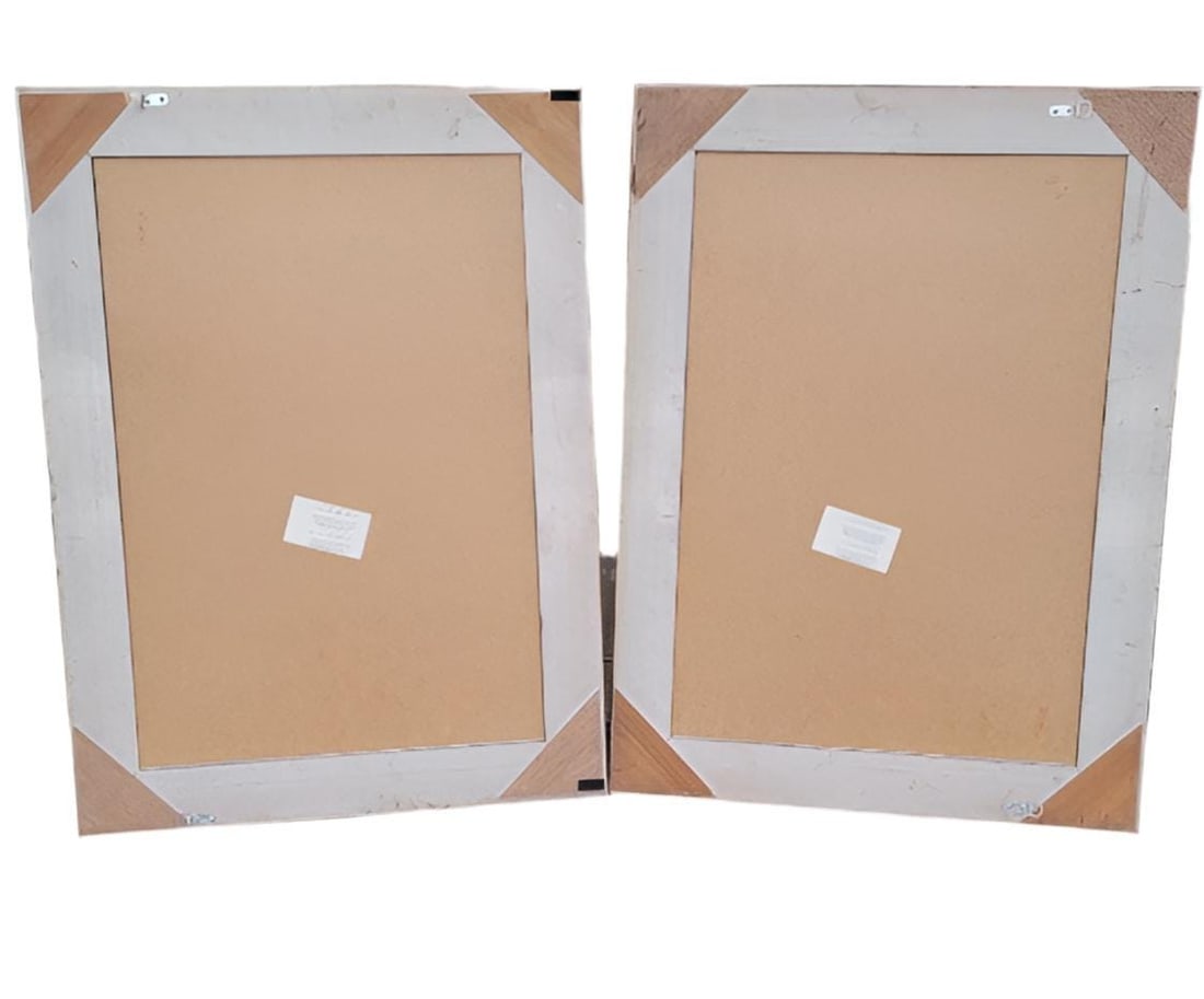 Vintage Colonial Baroque Style Wall Mirrors - Pair - 4