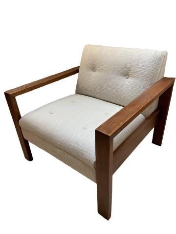 Vintage W.H. Gunlocke Chair Company Chair Newly Reupholstered (1 of 6)