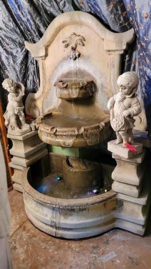 Antique Tuscan Stone Fountain - 4