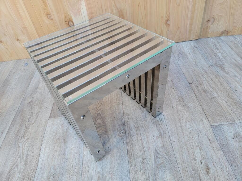 MCM Milo Baughman Style Side Tables - Pair - 6