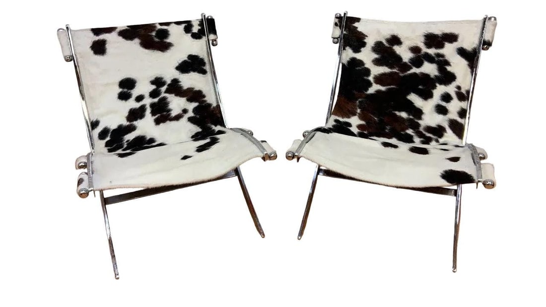 MCM Antonio Citterio ”Timeless” Lounge Scissor Chairs Newly Reupholstered - Pair - 8