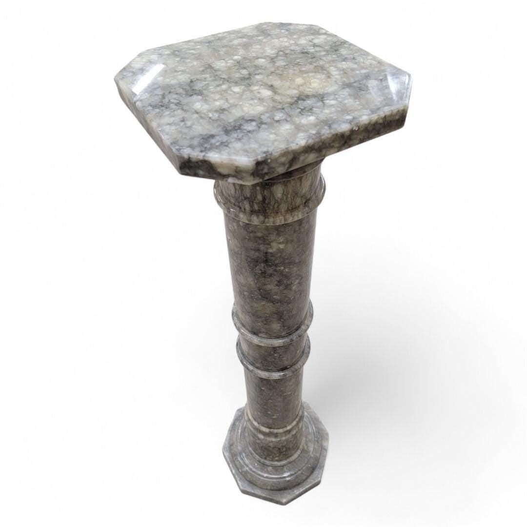 Antique Neoclassical Style Marble Pedestal Stand - 2